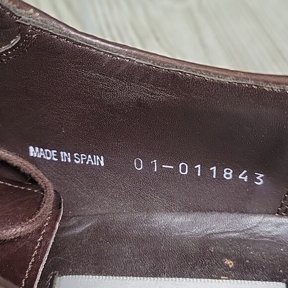 Mezlan Termoli Brown and Tan Leather Lace Up Oxfords Mens Size 9 main image 10